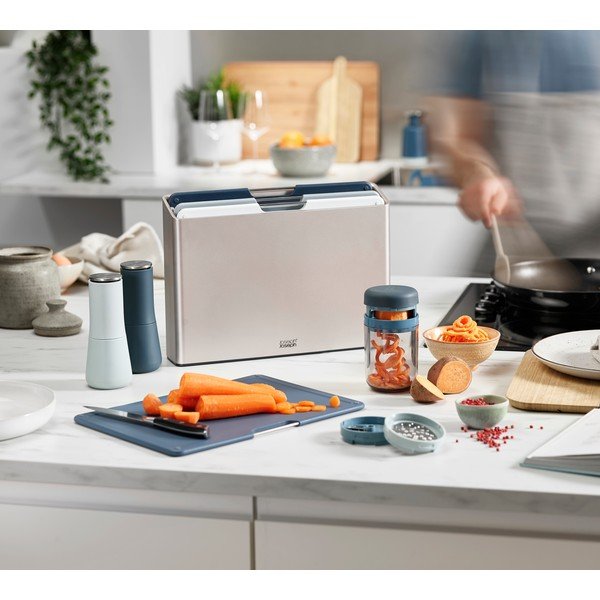 Zestaw 2 niebieskich młynków do soli i pieprzu Joseph Joseph Milltop Sky-image-2