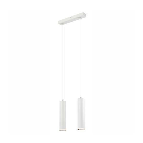 Biała lampa wisząca − LAMKUR