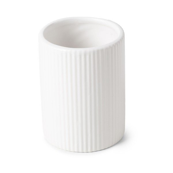 Biały zestaw akcesoriów łazienkowych ceramiczny – Compactor-image-3