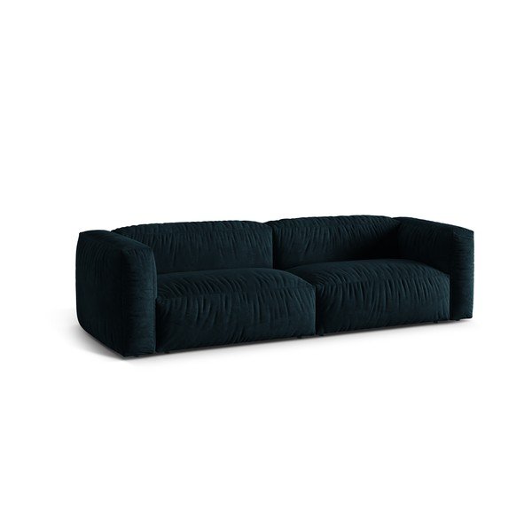 Ciemnoniebieska aksamitna sofa modułowa 240 cm Martina – Micadoni -image-1