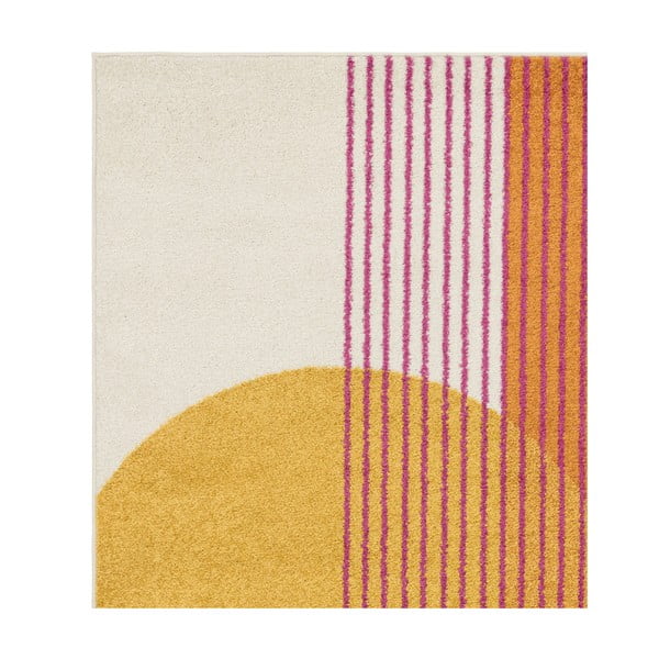 Żółty/pomarańczowy dywan 160x230 cm Muse Orange Retro – Asiatic Carpets-image-4