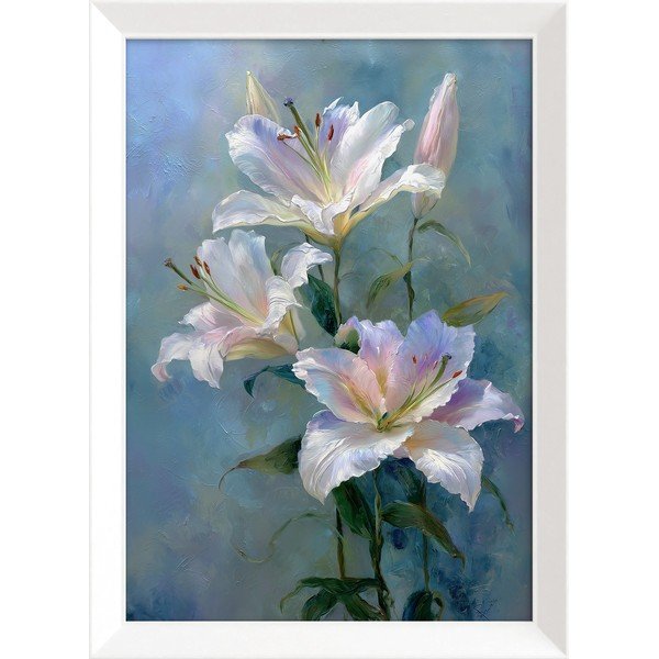 Obraz drukowany z ramą w zestawie 56x75 cm Lilies – Styler