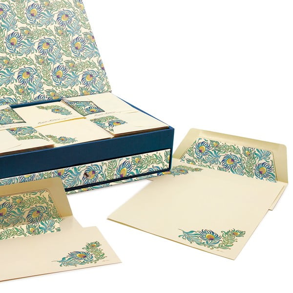 Papeteria z akcesoriami do pisania Peacock – Kartos-image-2