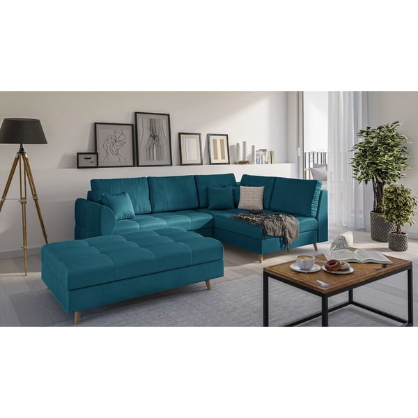 Turkusowy podnóżek Ariella – Ropez-image-2