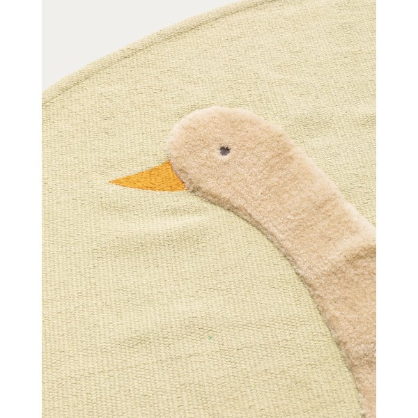 Jasnożółty bawełniany dywan dziecięcy ø100 cm Milu – Kave Home-image-4