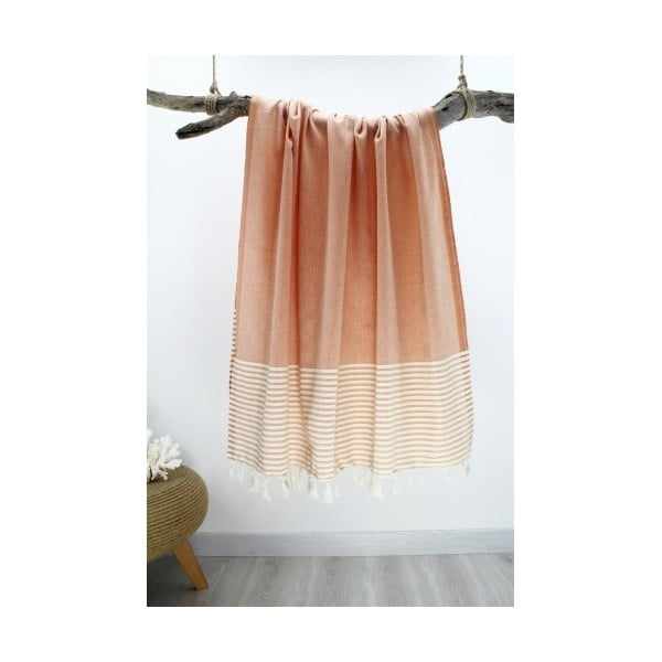 Ręcznik hammam Marine Style Orange, 100x180 cm