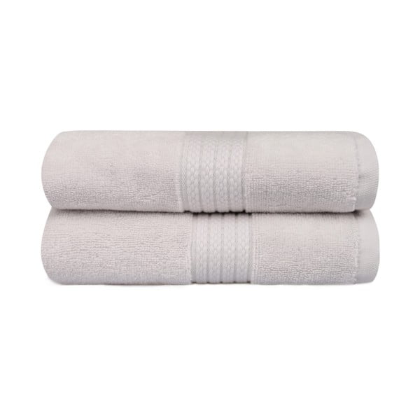 Zestaw 2 jasnoniebieskich ręczników łazienkowych Mira, 90x50 cm