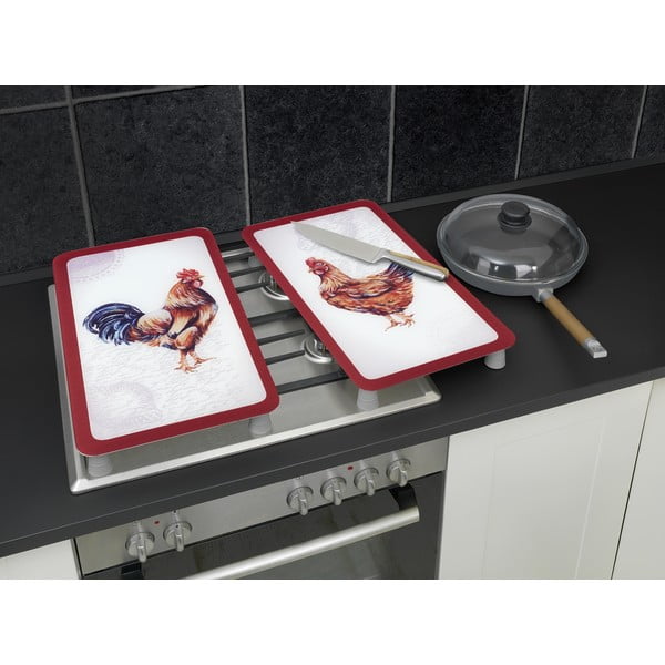 Płyty ochronne na kuchenkę ze szkła hartowanego zestaw 2 szt. 52x30 cm Farm – Wenko-image-1