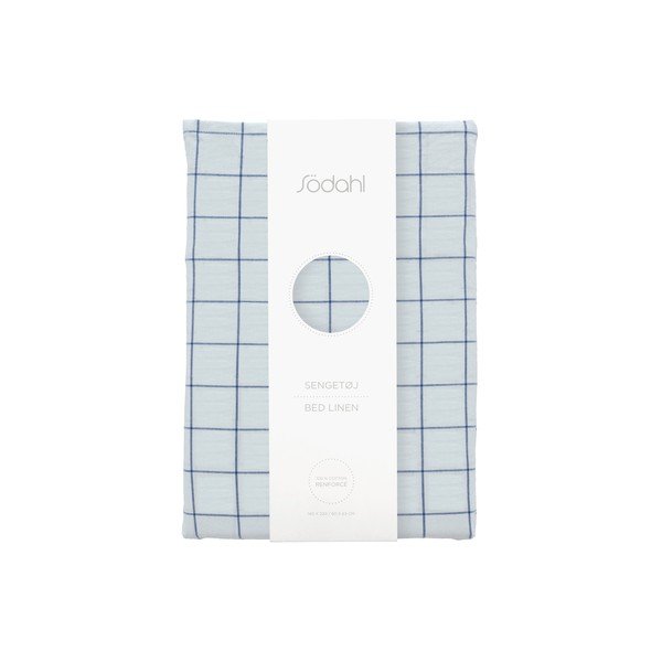 Jasnoniebieska pościel jednoosobowa z bawełny renforcé 140x200 cm Vista – Södahl-image-4