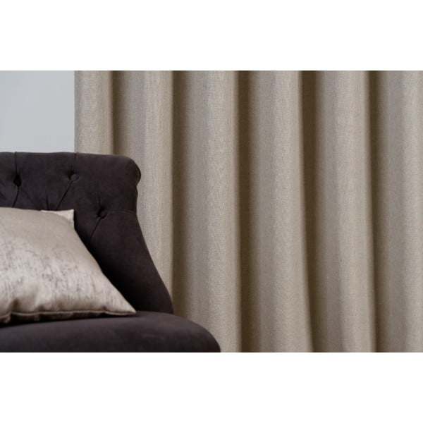 Beżowa zasłona 140x260 cm Avalon – Mendola Fabrics-image-3