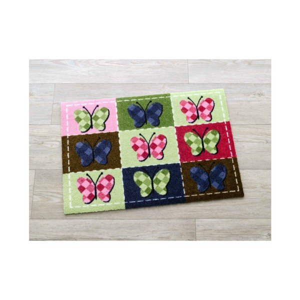 Zielono-różowy dywan Zala Living Butterflies, 50x70 cm-image-1