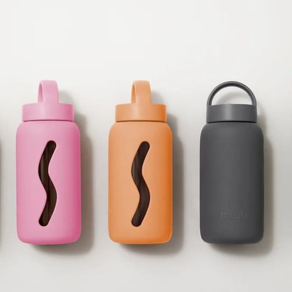 Pomarańczowa butelka podróżna 500 ml Tropical Papaya – Muuki-image-1