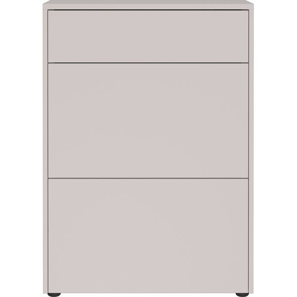 Kremowa szafka z matowym wykończeniem 70x99x34 cm Binetto – Germania-image-3