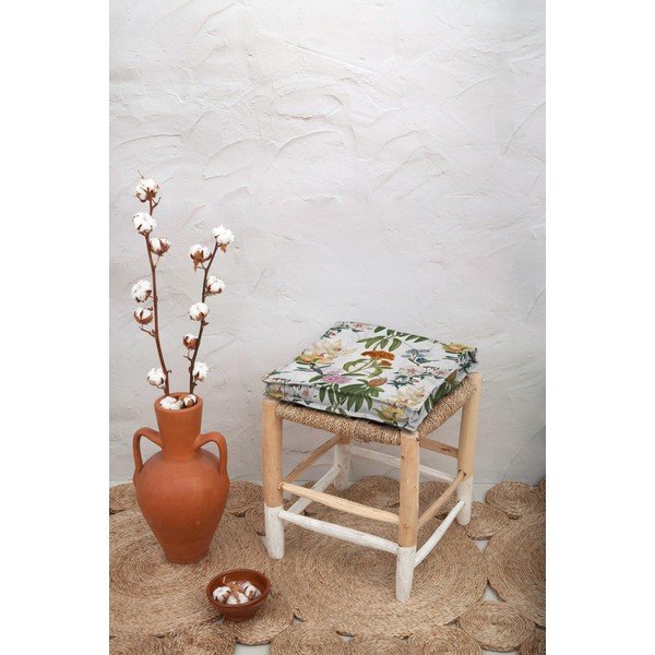 Poduszka na krzesło z domieszką lnu Tierra Bella Jara, 37x37 cm-image-1