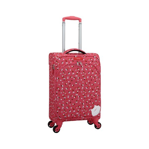 Różowa walizka z 4 kółkami Lollipops Rubby-image-1