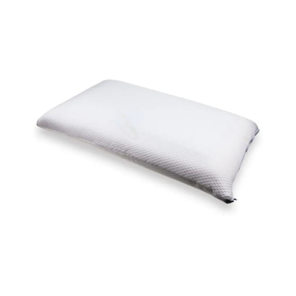 Biała poduszka z pianką pamięci DlaSpania Dual Clima, 42 x 72 cm