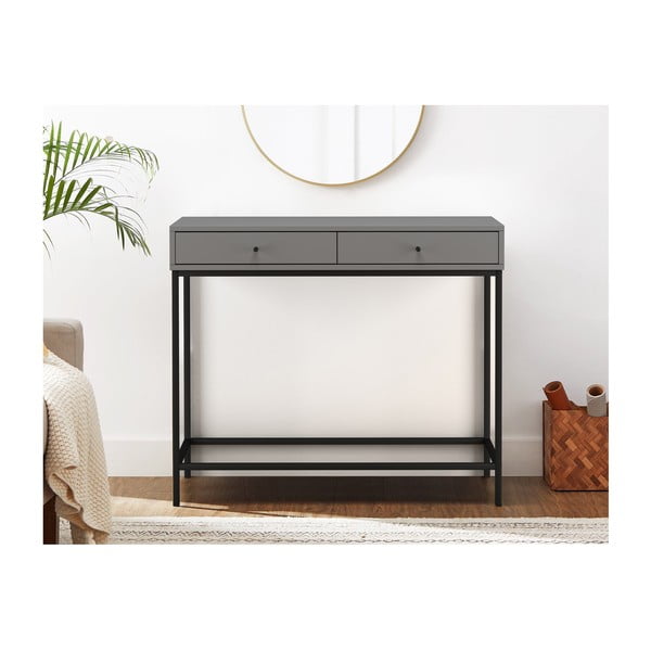 Szara konsola 35x90 cm Celine – Støraa-image-4