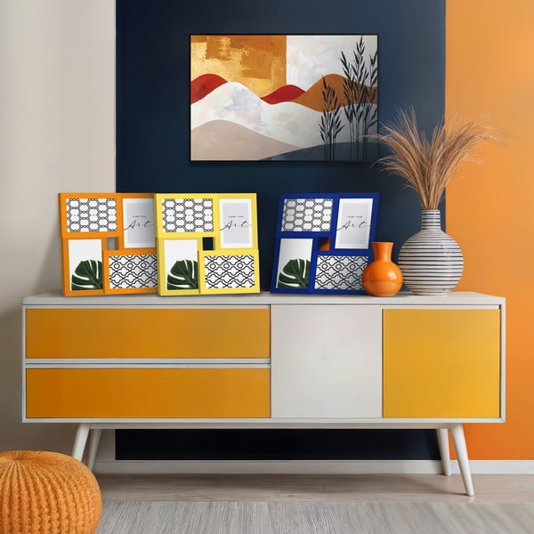 Ciemnoniebieska ramka ścienna 27x27 cm – knor-image-2