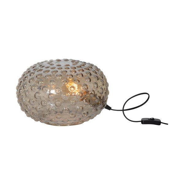 Beżowa lampa stołowa z szklanym kloszem (wys. 20 cm) Soap – BePureHome-image-4