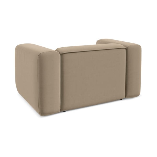 Beżowy aksamitny fotel Ekahi – Makamii-image-4