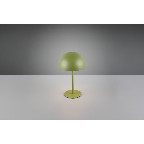 Zielona lampa stołowa LED z metalowym kloszem (wysokość 21 cm) Munoz – Reality-image-2