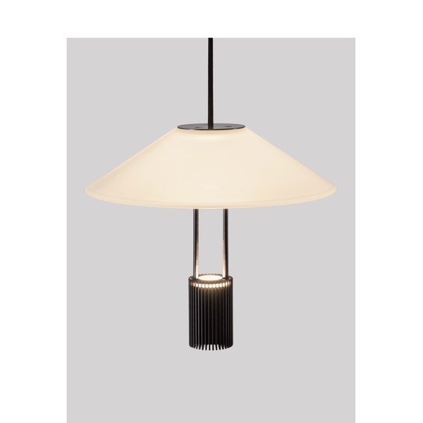 Aluminiowa lampa wisząca LED w kolorze matowej czerni z kloszem ze szkła akrylowego ø 22 cm Anafi – Nova Luce-image-3