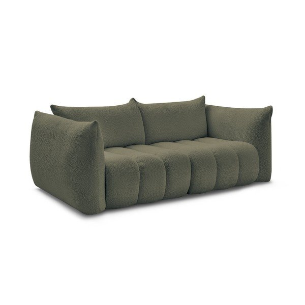 Zielona sofa z materiału bouclé 234 cm Azra – Bobochic Paris-image-2