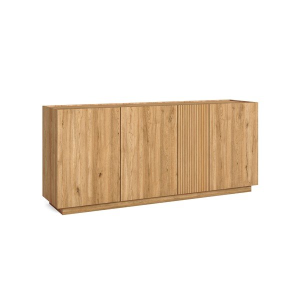 Niska komoda w dekorze dębu 181x78 cm Rayana – Marckeric-image-2