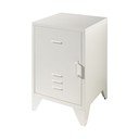 Biała metalowa szafka nocna Bronxx – Vipack