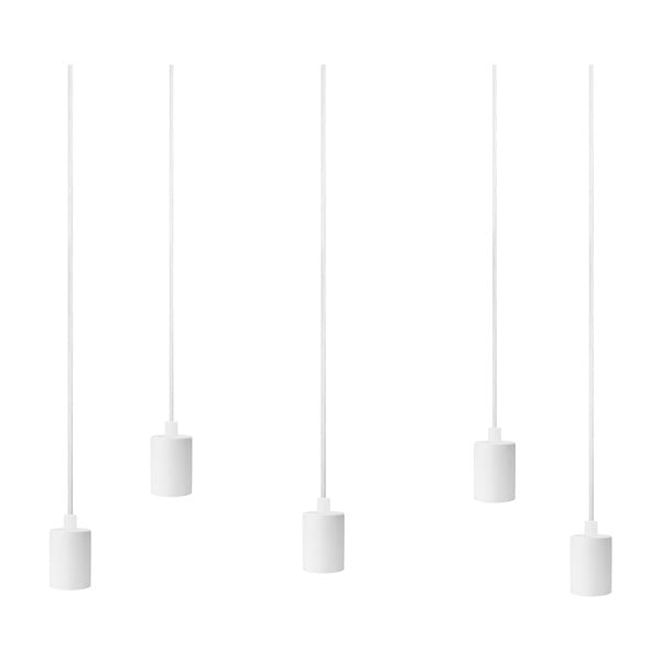 Biała pięcioramienna lampa wisząca Sotto Luce Cero Basic-image-2