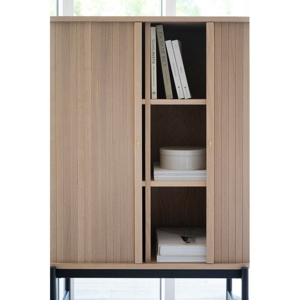 Naturalna szafka w dekorze dębu 102x146 cm Haddington – Rowico-image-1