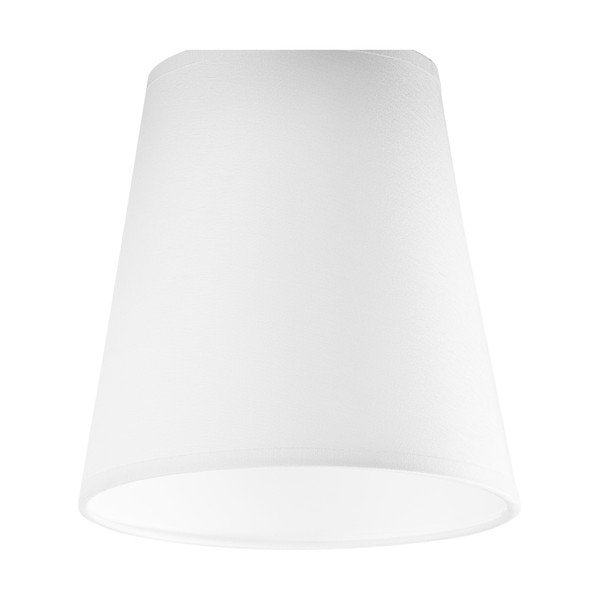 Biała lampa sufitowa z tekstylnym kloszem ø 15 cm Lula – LAMKUR-image-4