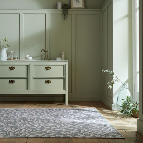Jasnozielony dywan z mieszanki włókien z recyklingu odpowiedni do prania 120x170 cm Wallace – Flair Rugs-image-1