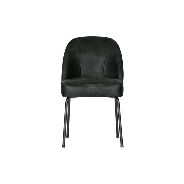 Czarne skórzane krzesła zestaw 2 szt. Vogue – BePureHome