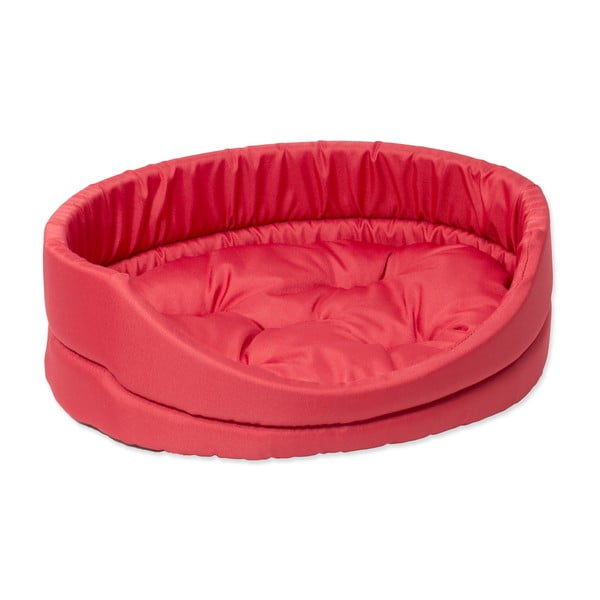 Czerwone pluszowe legowisko dla psa 34x42 cm Dog Fantasy DeLuxe – Plaček Pet Products