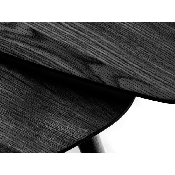 Czarne stoliki zestaw 2 szt. 70x100 cm Adda – Unique Furniture-image-4