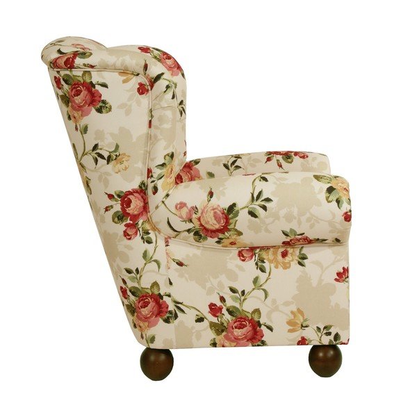 Beżowy fotel w kwiaty Max Winzer Monarch Chenille-image-1