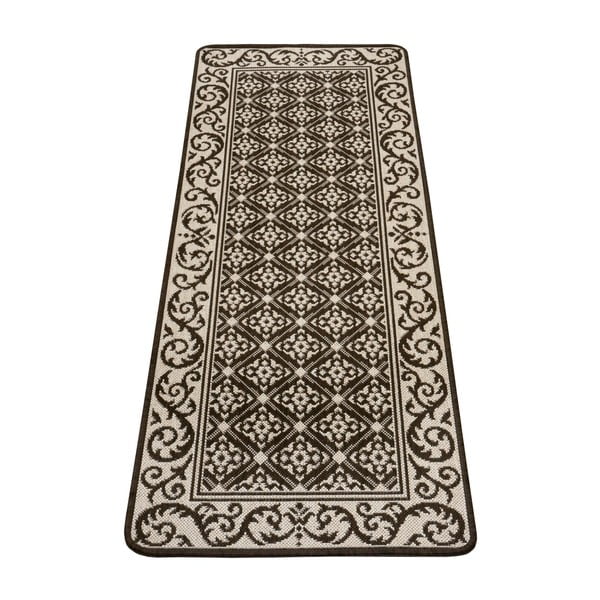 Brązowy chodnik do kuchni Hanse Home Weave Romb, 70x180 cm-image-2