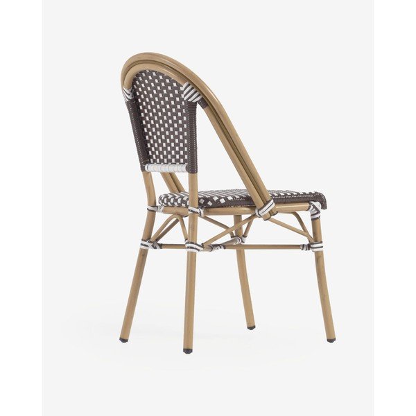 Biało-brązowe krzesło zewnętrzne Kave Home Marilyn-image-1