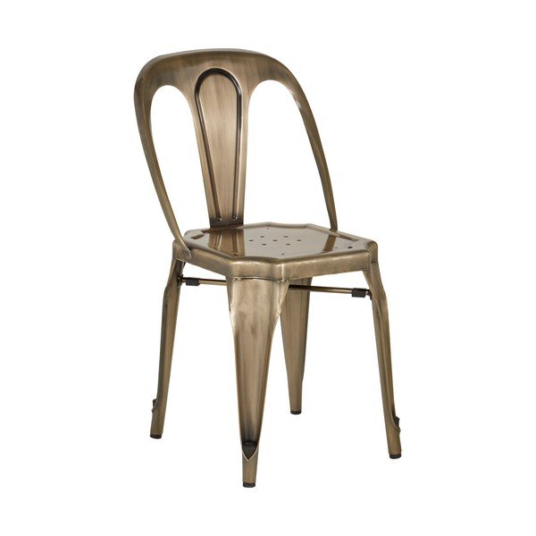 Metalowe krzesło w kolorze mosiądzu Grange – Premier Housewares