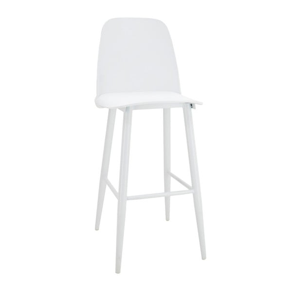 Białe barowe krzesło InArt Minimal