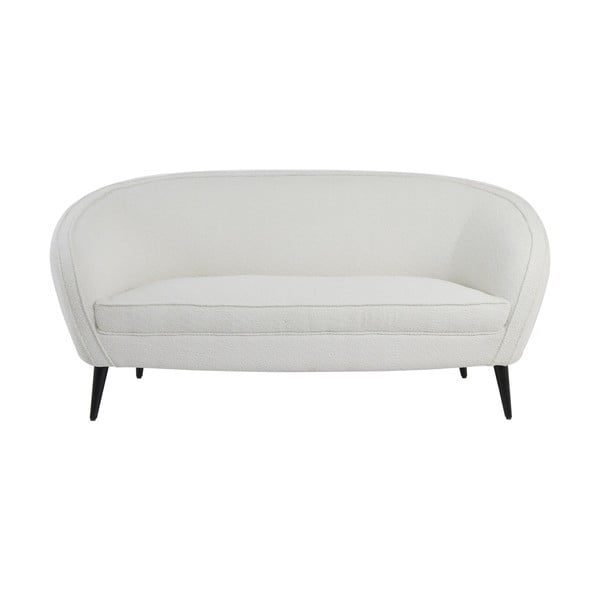 Biała sofa z materiału bouclé 160 cm Almond – Light & Living