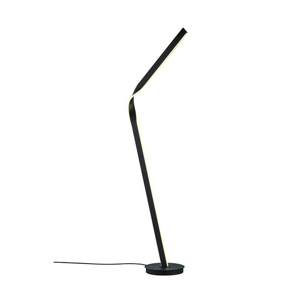 Czarna lampa stojąca LED z metalowym kloszem (wysokość 181 cm) Cicenza – CINQUE