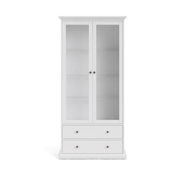 Biała witryna 96x201 cm Paris – Tvilum