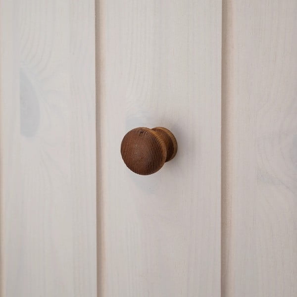 Biały zestaw do przedpokoju z litego drewna sosnowego 55x100x2 cm Anita – Støraa-image-4