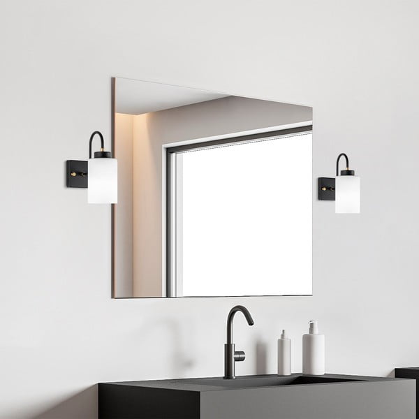 Czarno-biały kinkiet ø 10 cm Duzsuz – Opviq lights-image-3