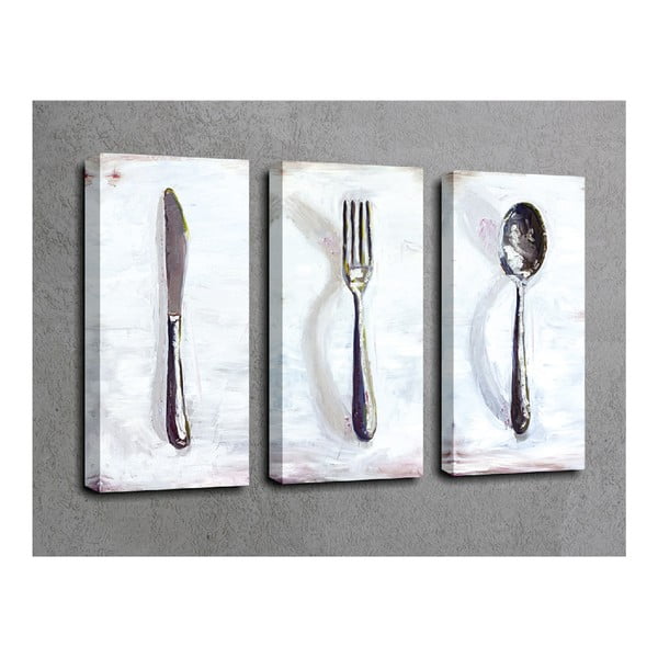 3-częściowy obraz na płótnie Dinner-image-1