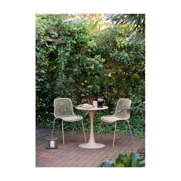 Metalowy okrągły stół ogrodowy ø 60 cm Meira – House Nordic-image-1