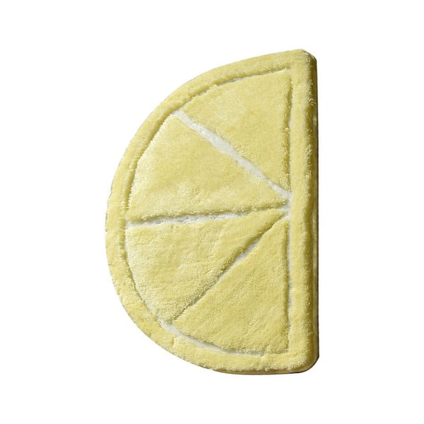 Żółty dywanik łazienkowy 100x60 cm Limon – Foutastic-image-2