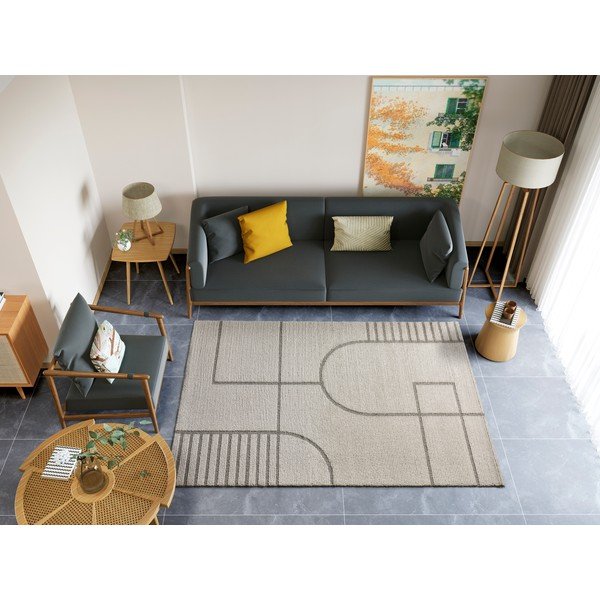 Beżowy dywan Universal Snowy, 160x230 cm-image-1